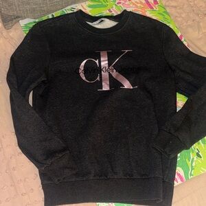 Calvin Klein Charcoal Sweatshirt with Logo